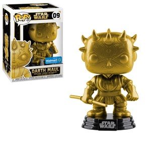 Gold metallic Darth Maul Funko